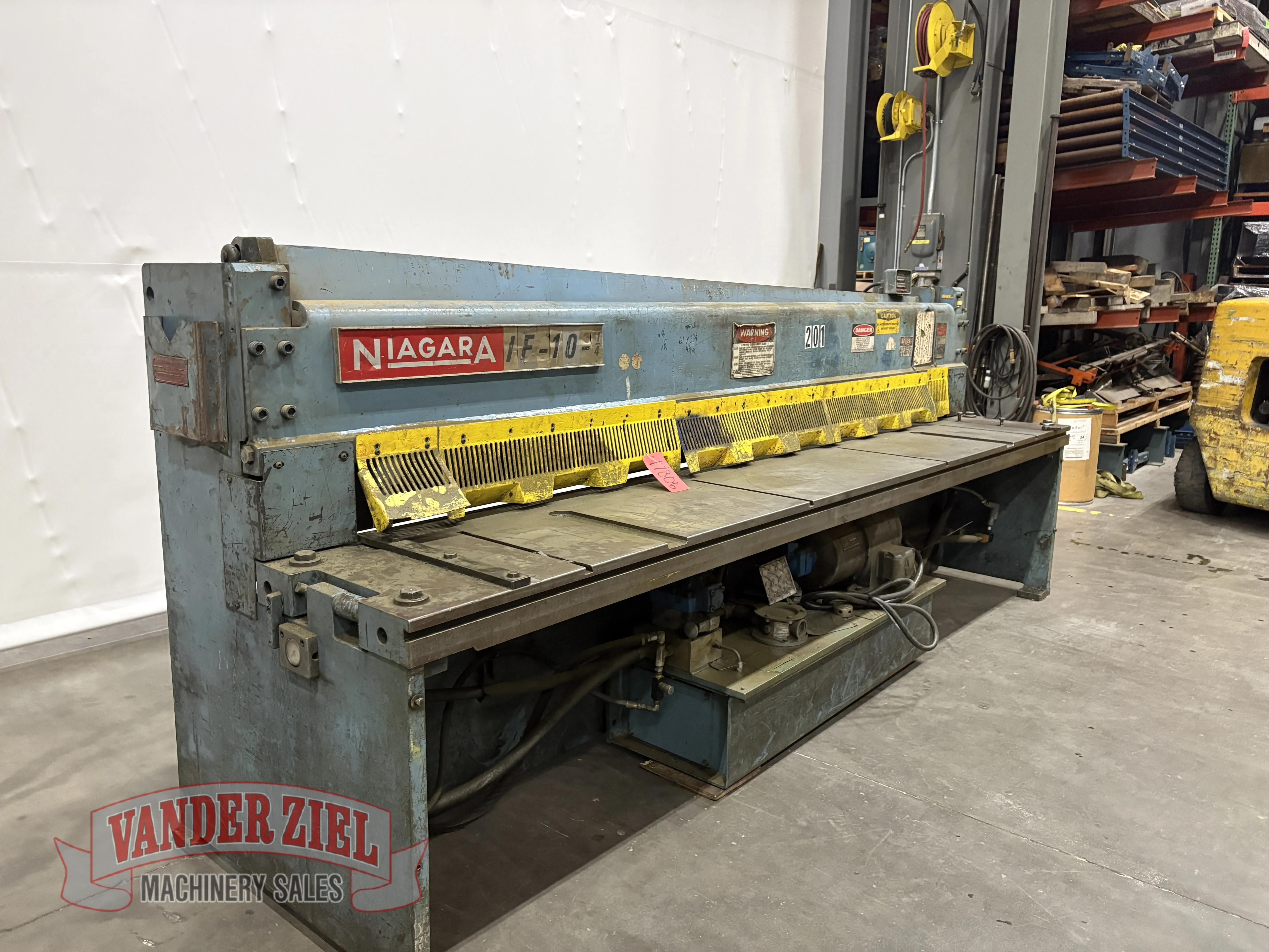 Niagara 10' x 1/4" Shear, Model IF-10-1/4 - Prefetch Image 48132