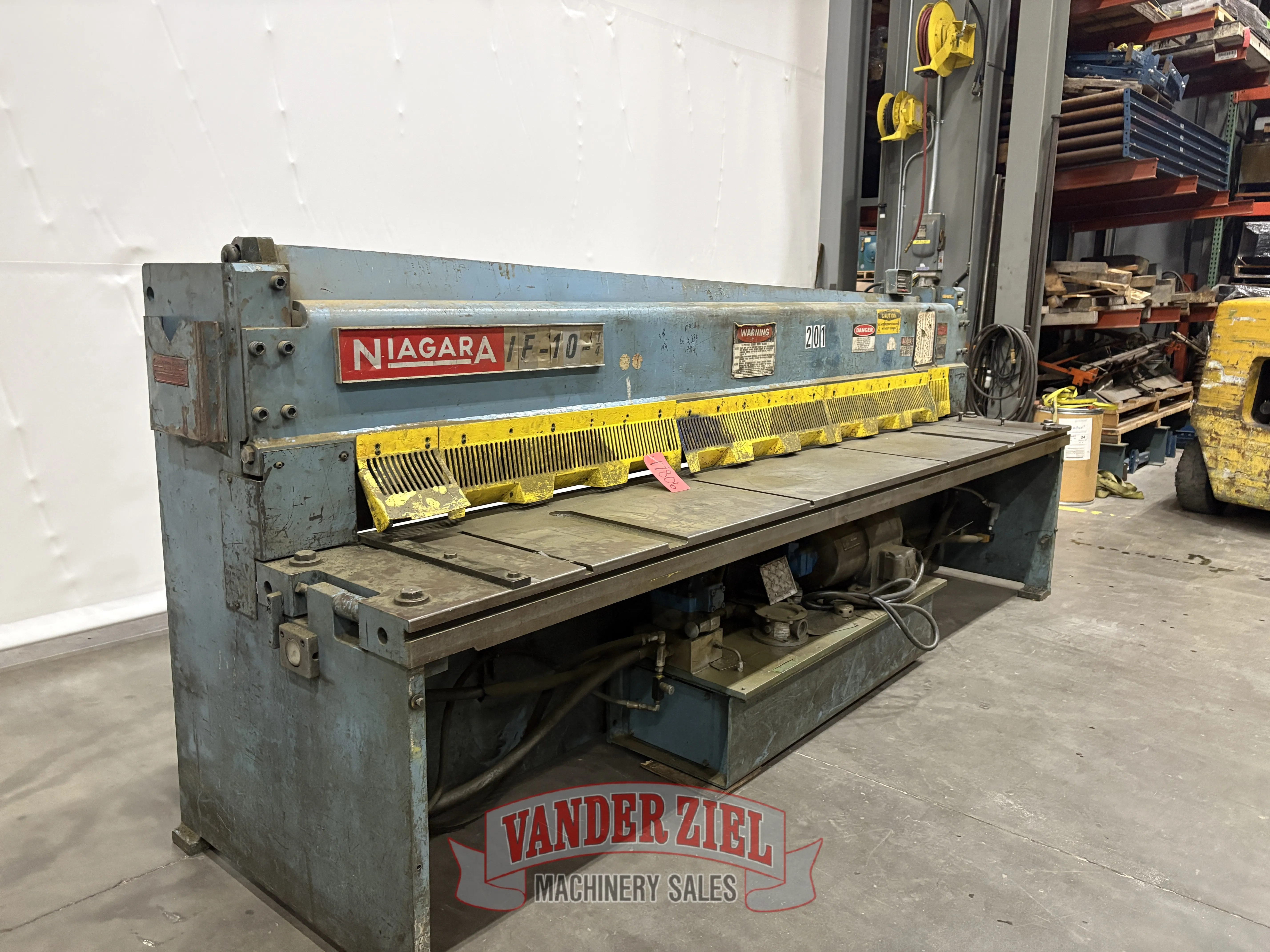 Niagara 10' x 1/4" Shear, Model IF-10-1/4 - Prefetch Image 48136