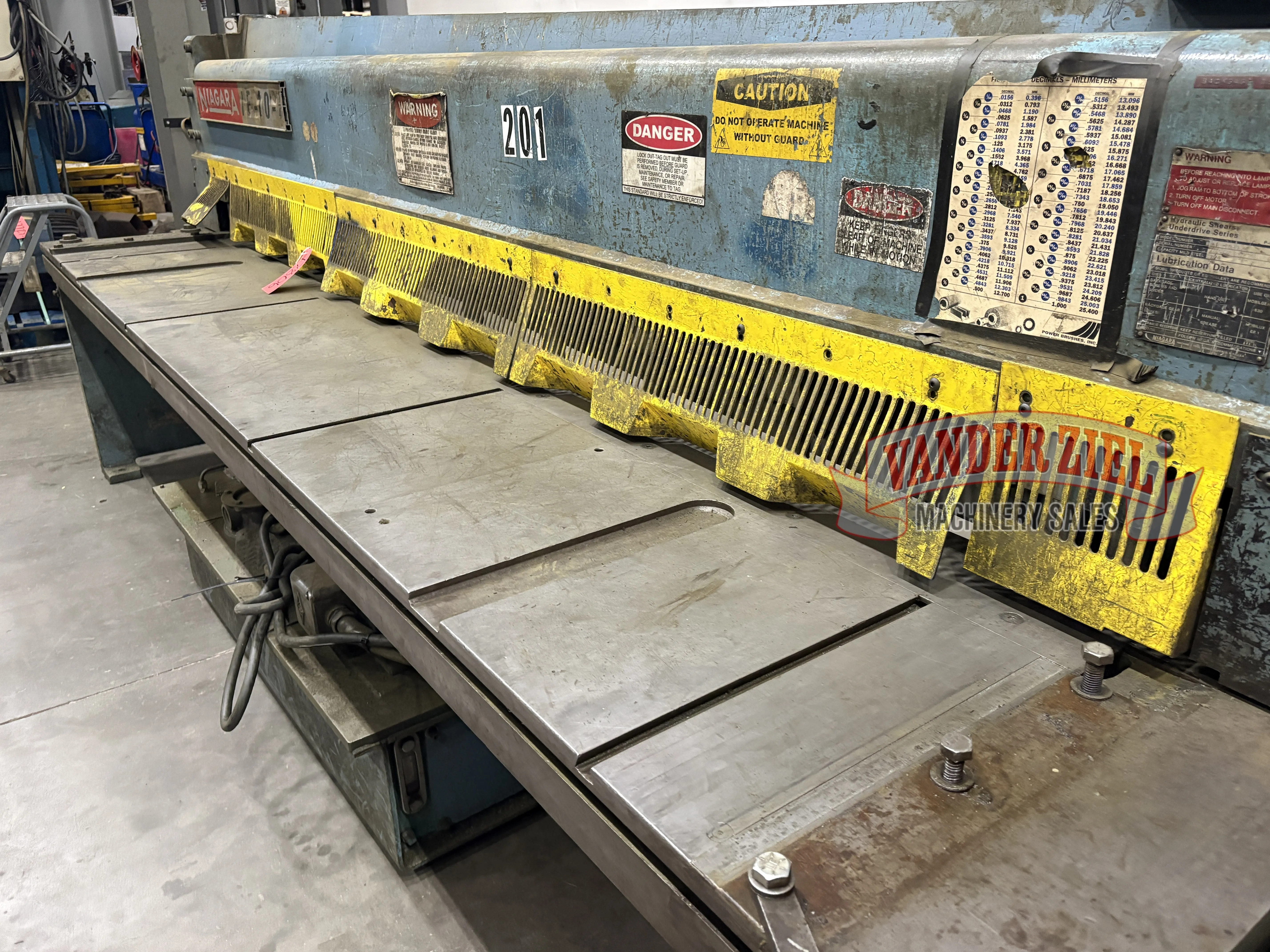Niagara 10' x 1/4" Shear, Model IF-10-1/4 - Prefetch Image 48138