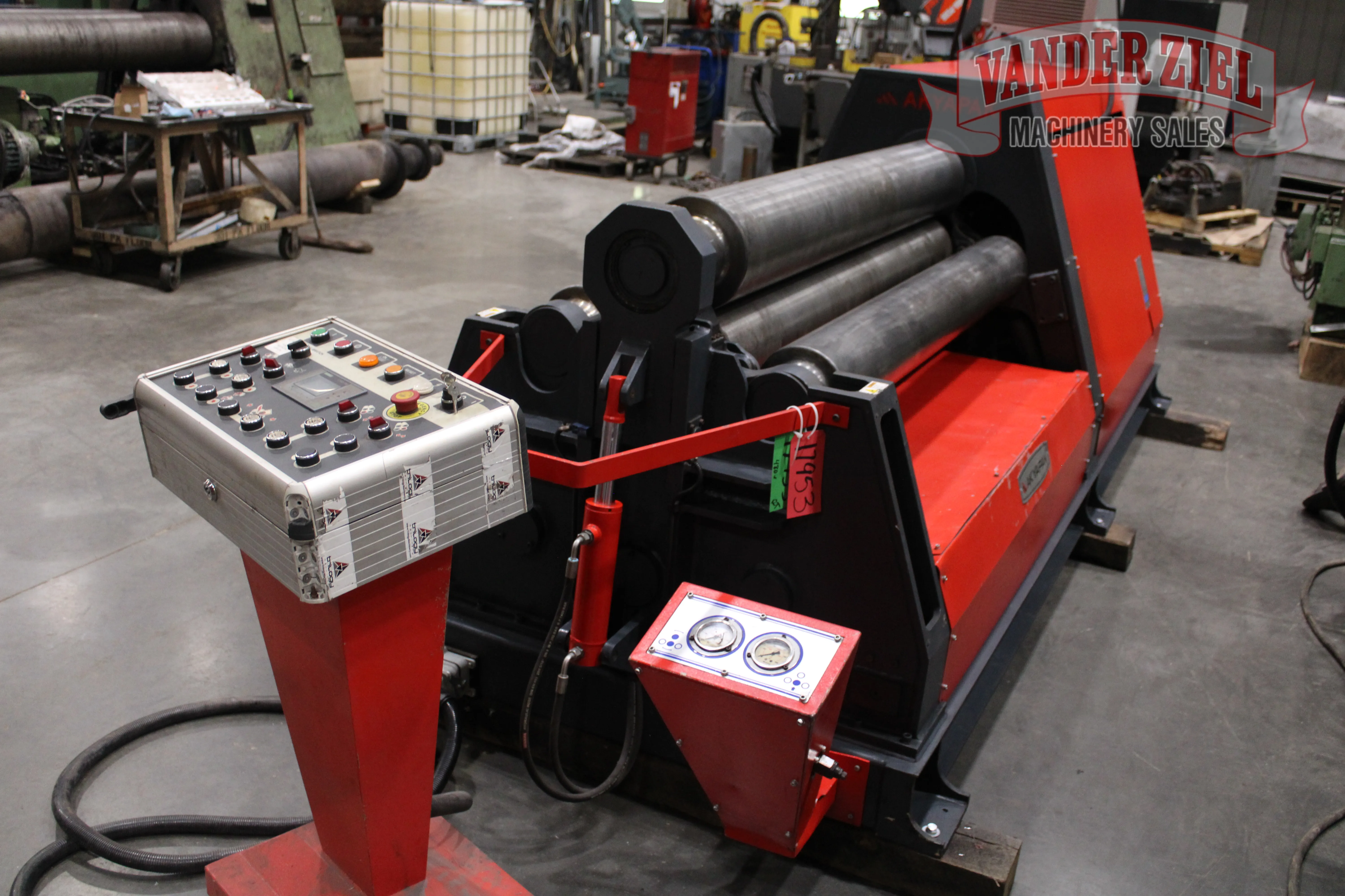 Akyapak 5' x 1/2" Four Roll Plate Roll, Model AHS 15/13 - Prefetch Image 48320