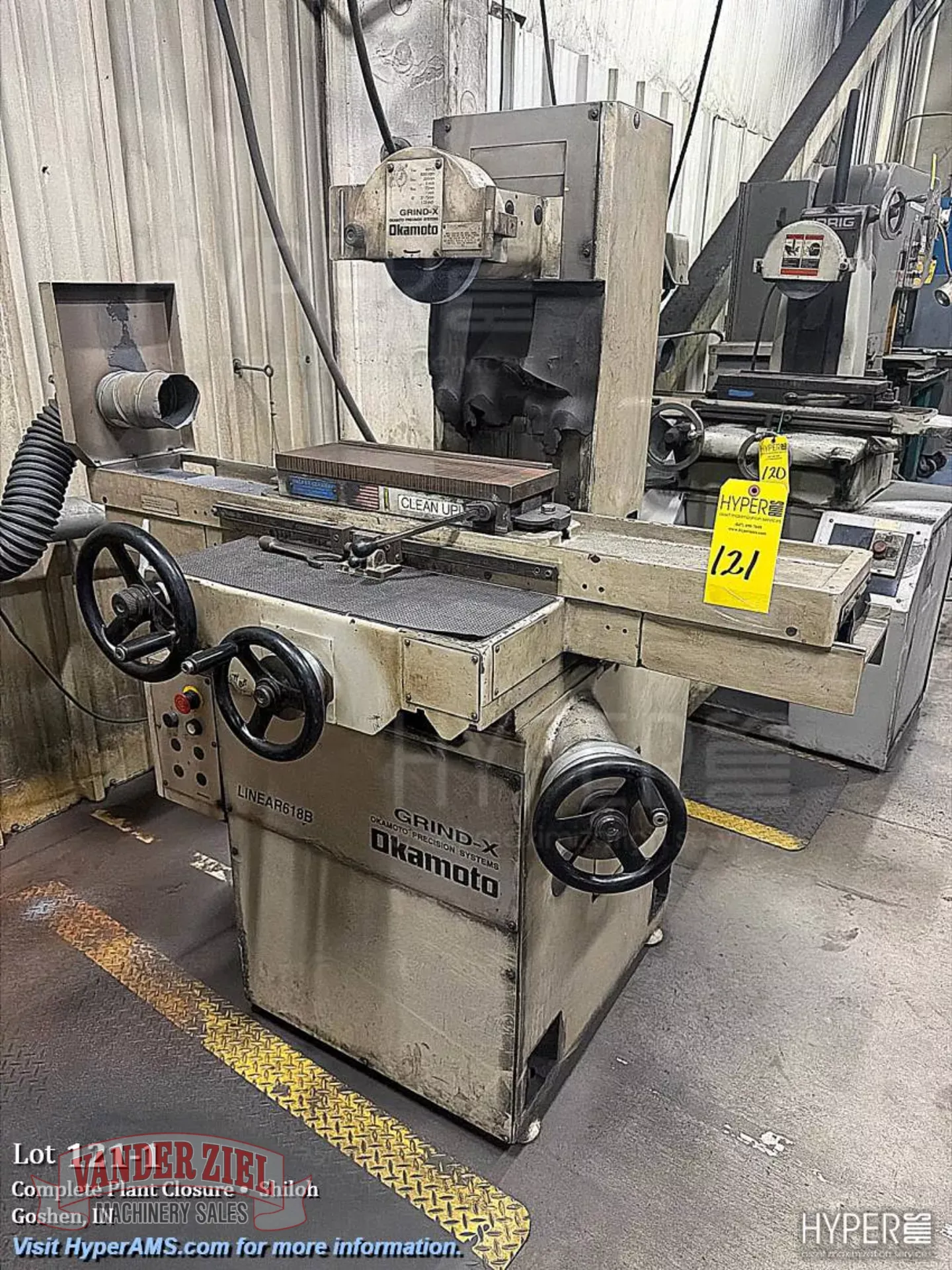 Okamoto 6" x 18" Hydraulic Surface Grinder, Model Linear 618B - Prefetch Image 48365