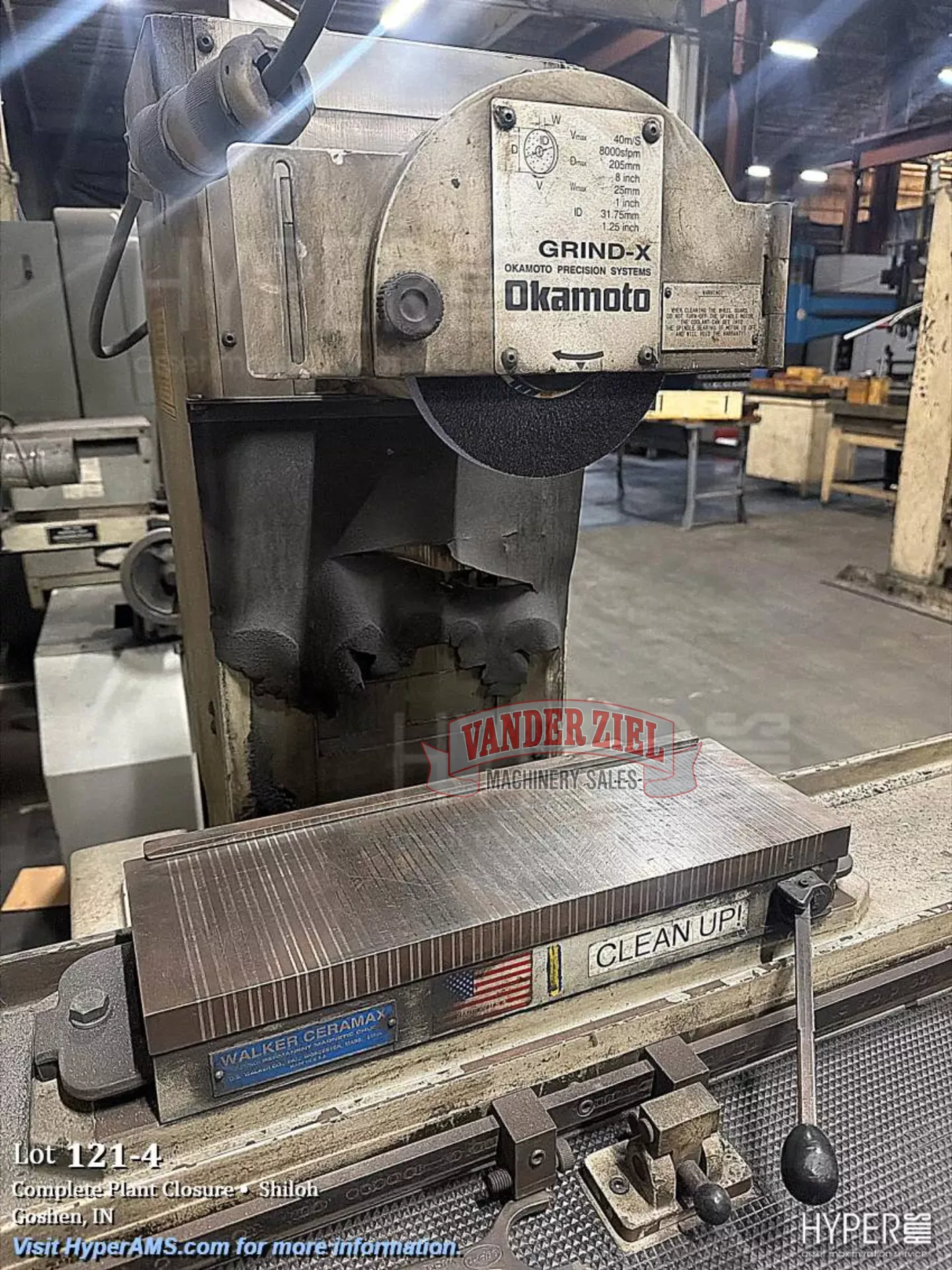 Okamoto 6" x 18" Hydraulic Surface Grinder, Model Linear 618B - Prefetch Image 48366