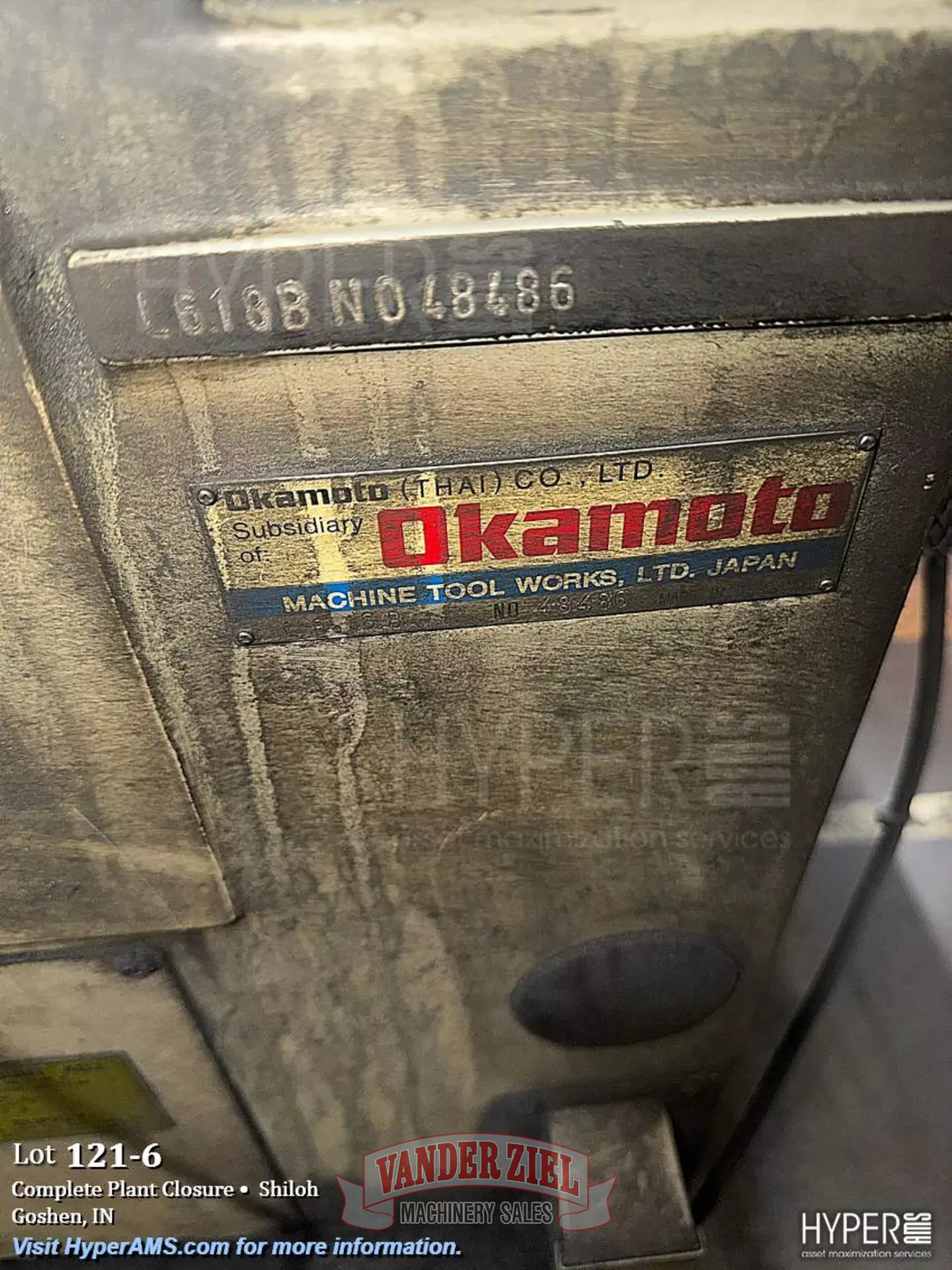 Okamoto 6" x 18" Hydraulic Surface Grinder, Model Linear 618B - Prefetch Image 48368