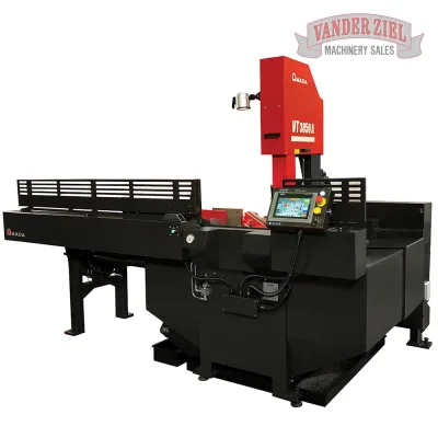 Amada VT3850A Automatic Indexing Vertical Tilt-Frame Saw, 15" x 20" Capacity - NEW