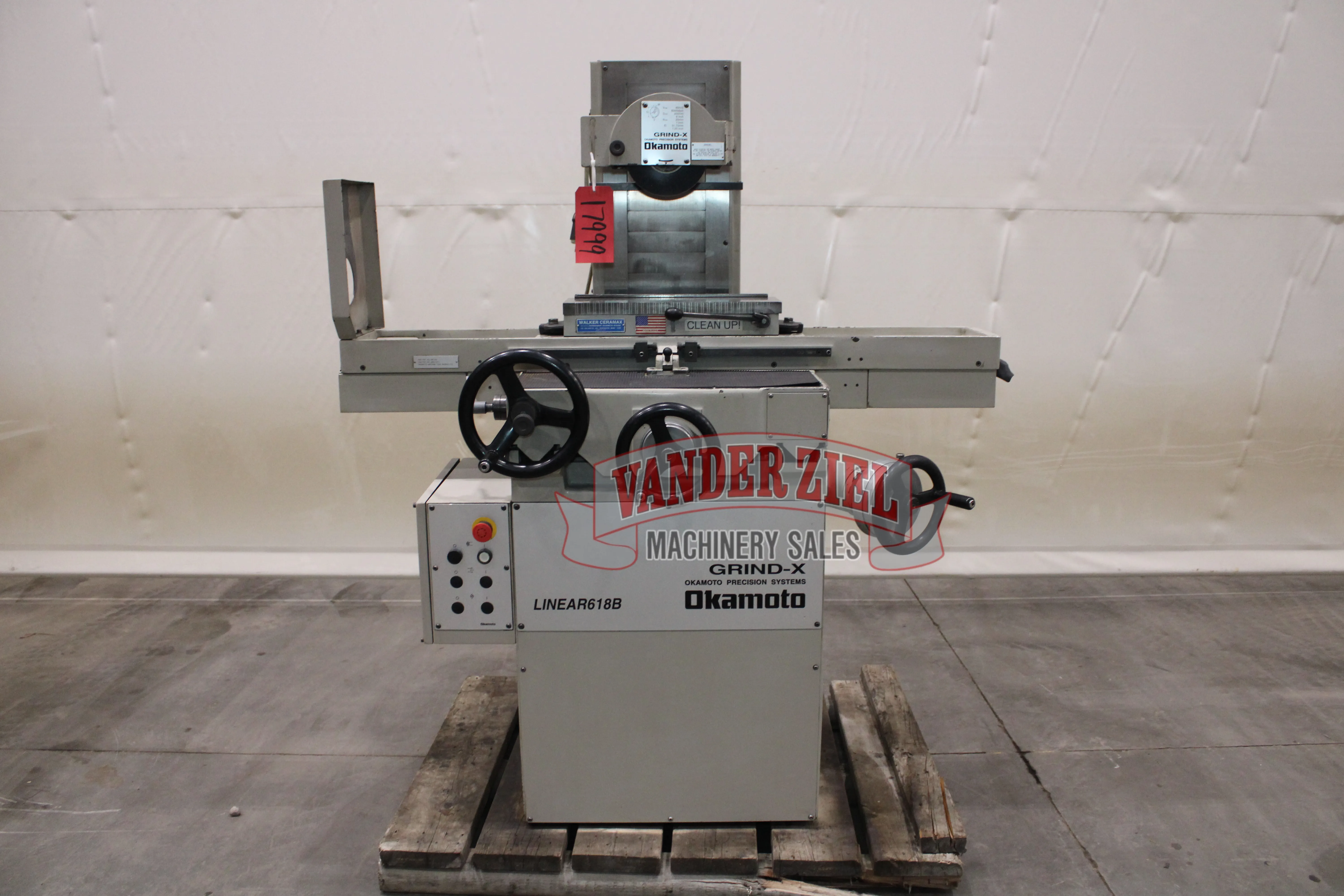 Okamoto Grind-X 6" x 18" Hand Surface Grinder, Model Linear 618B - Main Image 1