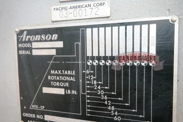 Aronson Model RS10GE/TS10GE Weld Positioner with Headstock and Tailstock - Prefetch Image 5337
