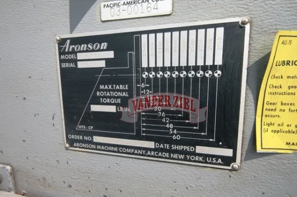 Aronson Model RS10GE/TS10GE Weld Positioner with Headstock and Tailstock - Gallery Thumbnail 13