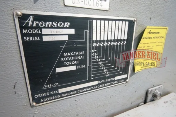 Aronson Model RS10GE/TS10GE Weld Positioner with Headstock and Tailstock - Gallery Thumbnail 14
