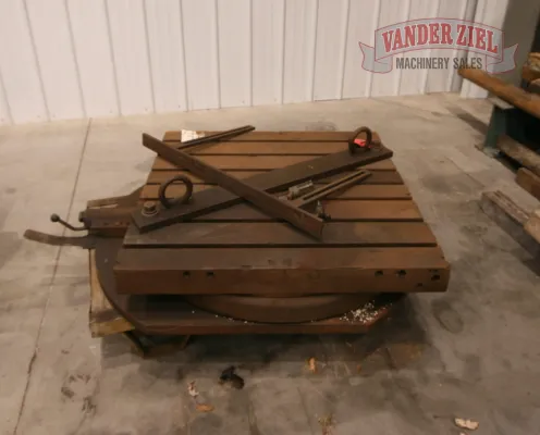 56" x 36" Rotary Table, 6 T-Slots