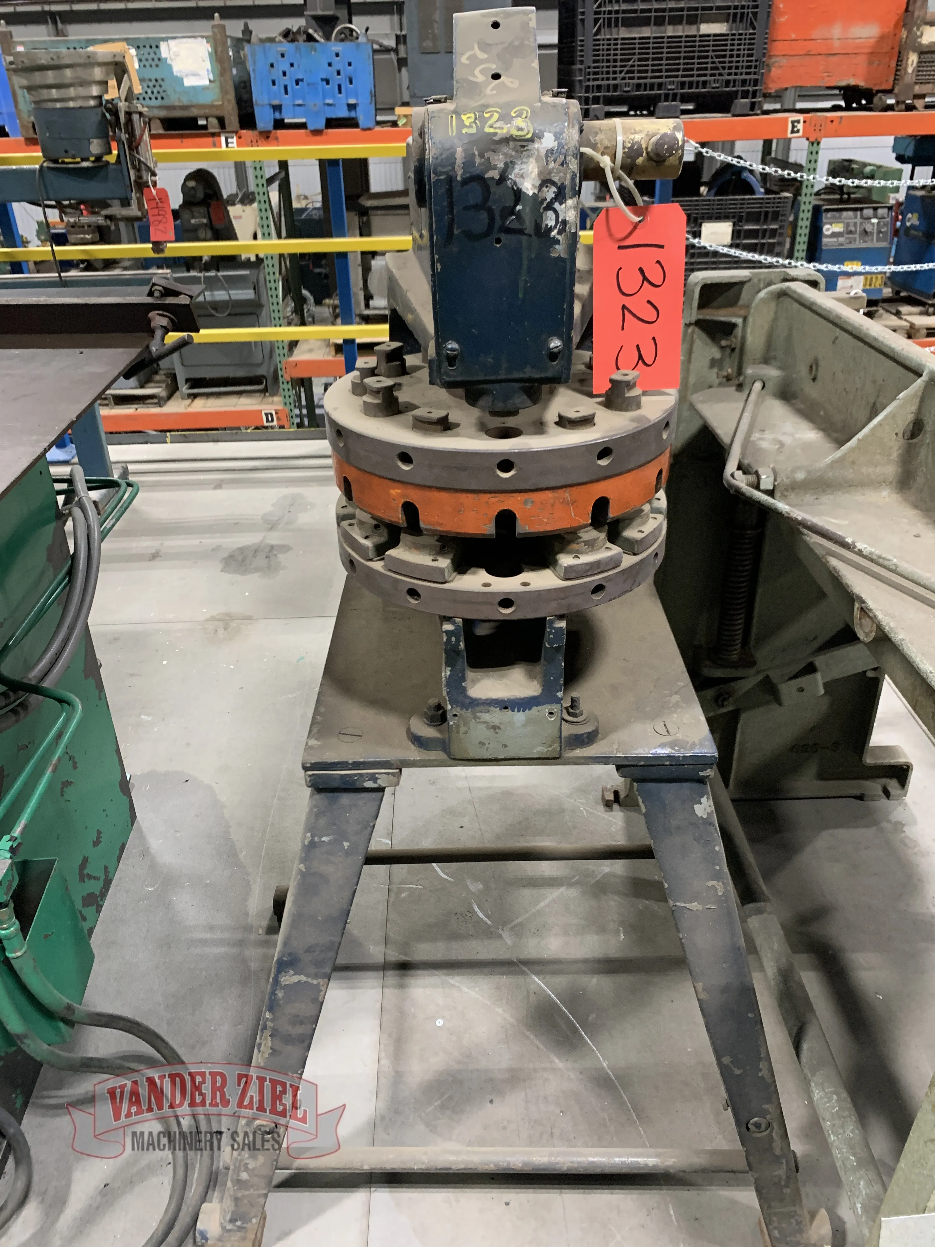 Rotex Rotary Turret Hand Punch, on floor stand, 12", 12 station - Prefetch Image 965