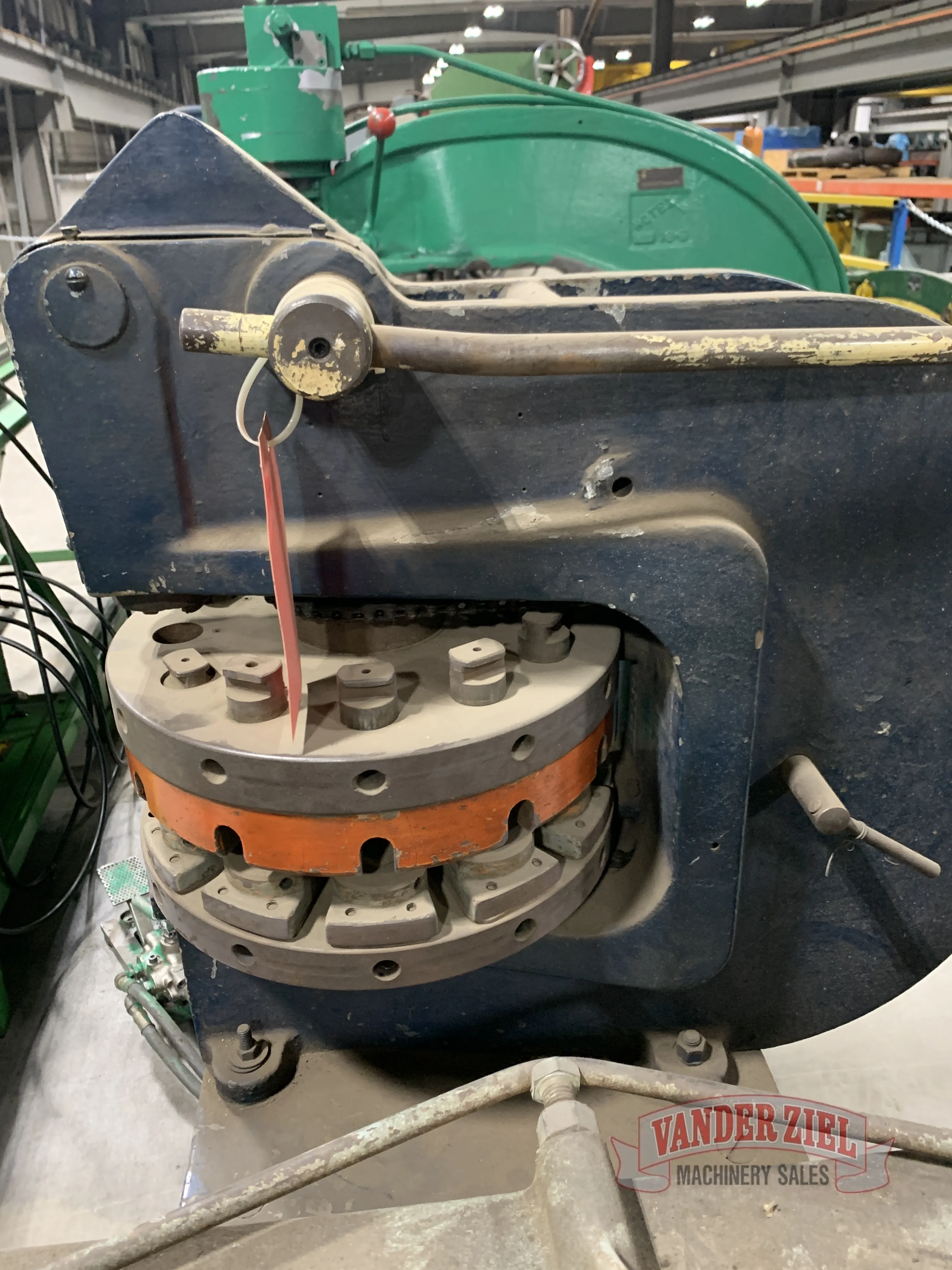 Rotex Rotary Turret Hand Punch, on floor stand, 12", 12 station - Prefetch Image 966